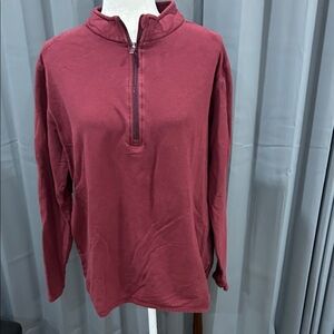 Burgundy Casual Pullover
